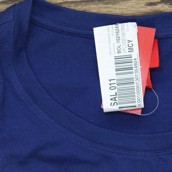 NEW Family Pajamas Thanksgiving Mix It Parade Pajama Shirt Top Navy Blue 2XL - Picture 3 of 4